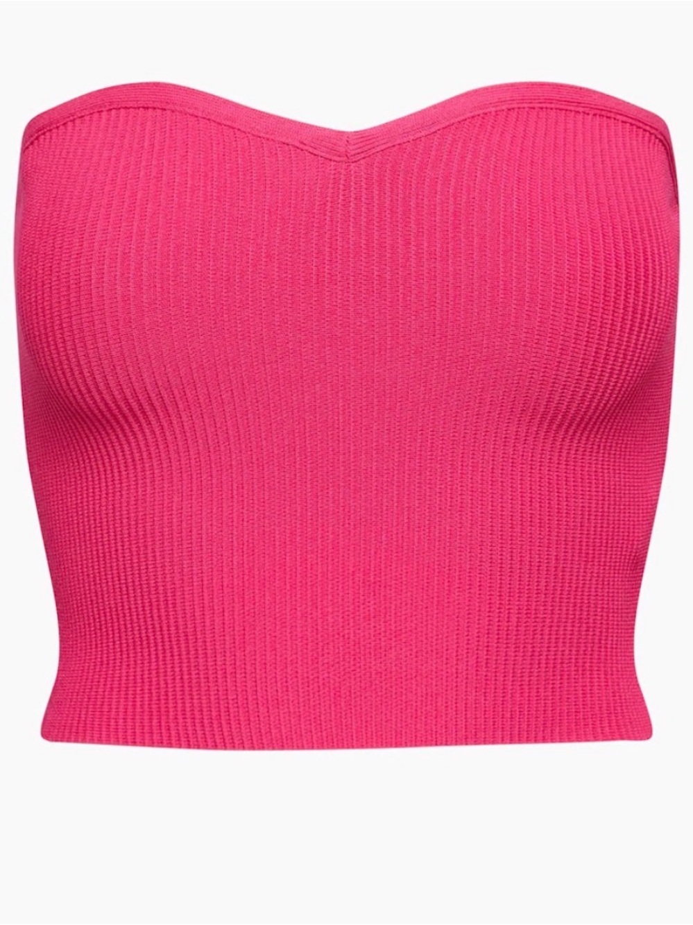 Aritzia Sculpt Knit Sweetheart Tube Top Strapless Ribbed Babaton - Pink
